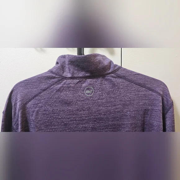 Vineyard Vines Sankaty Performance Golf Quarter Zip Purple Mens Multiple Sizes